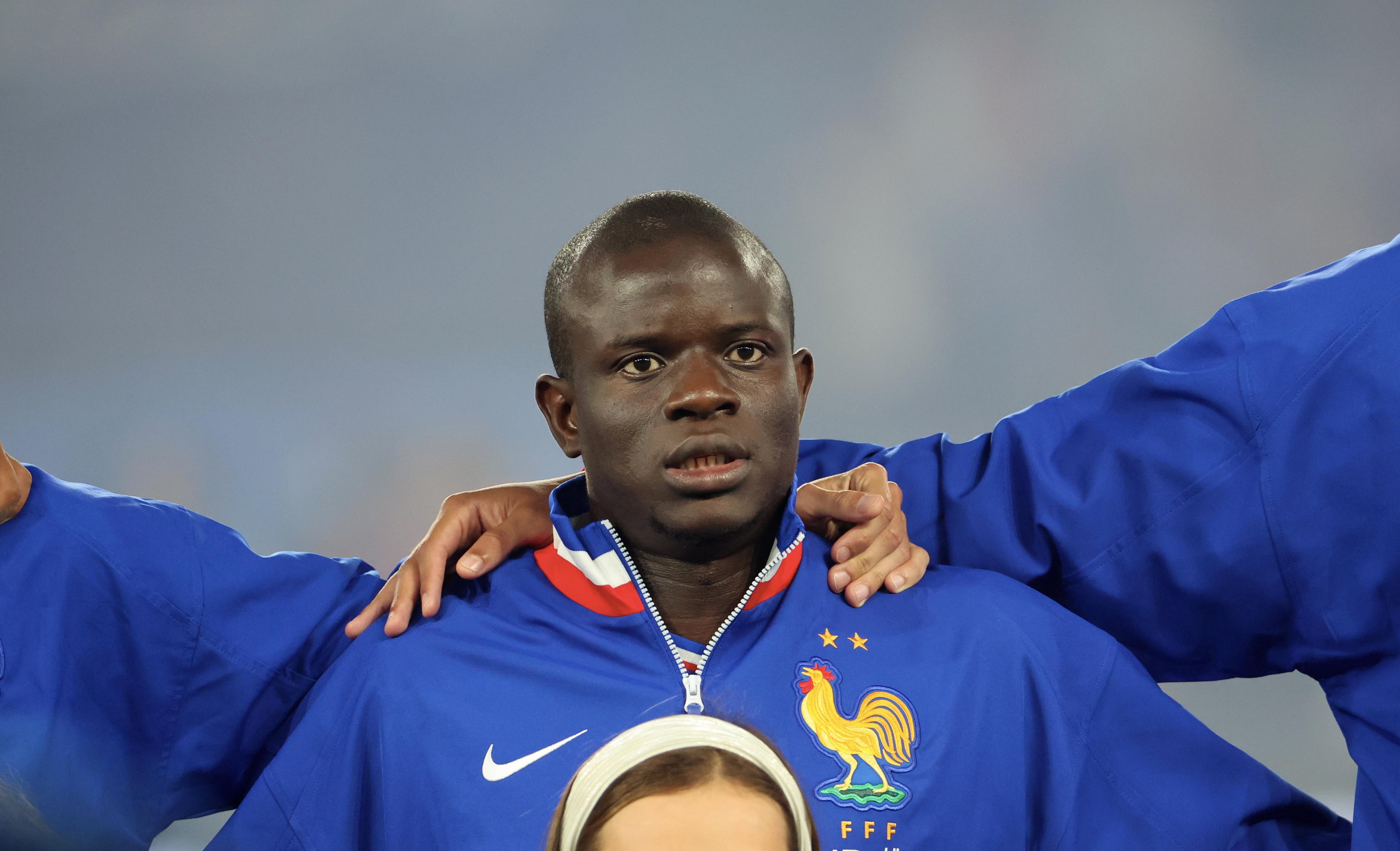 N'Golo Kante, durante un partido con la selección francesa
