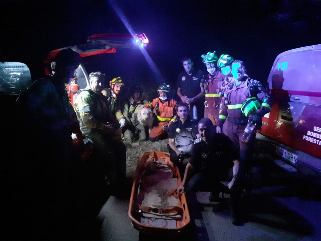 Equipo que participó en el rescate en el Cim de la Safor 