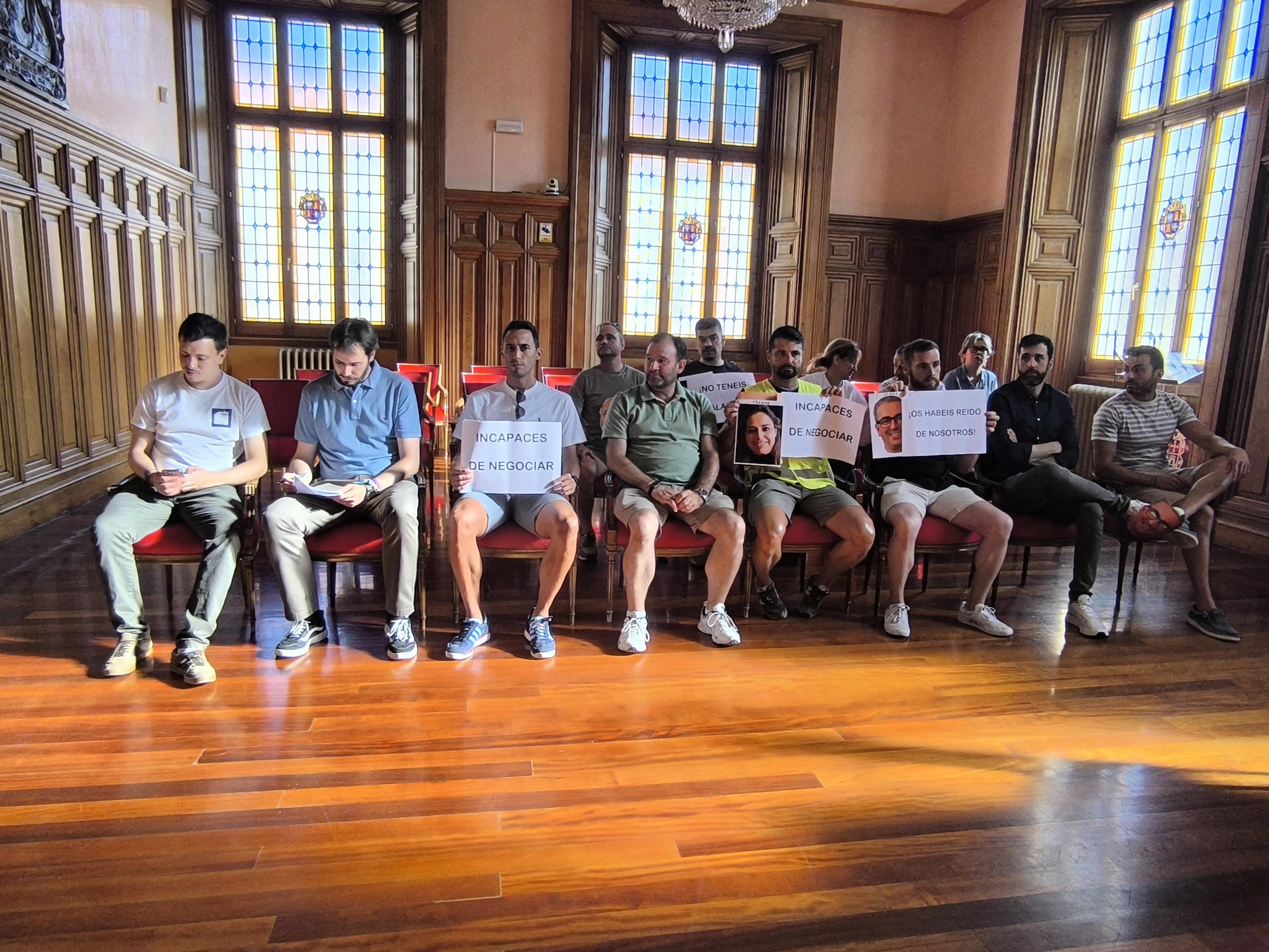 Protesta de la Policía Local en el Pleno