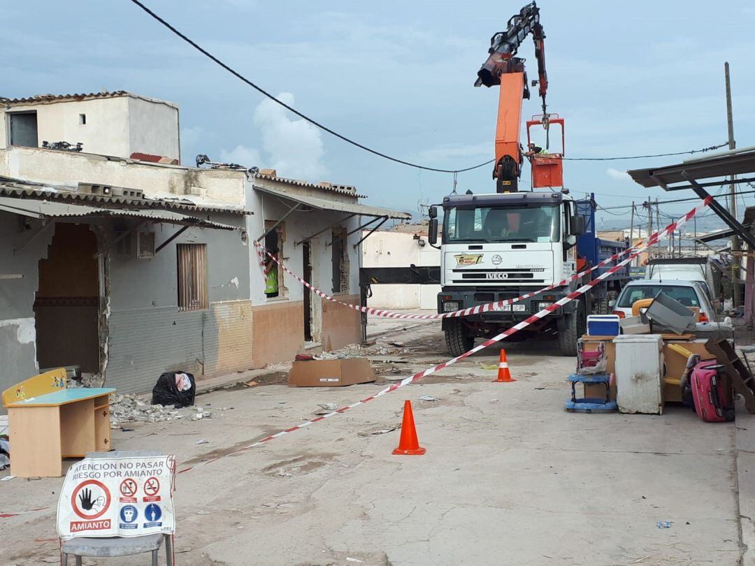 Desalojo y derribo de casas de Son Banya