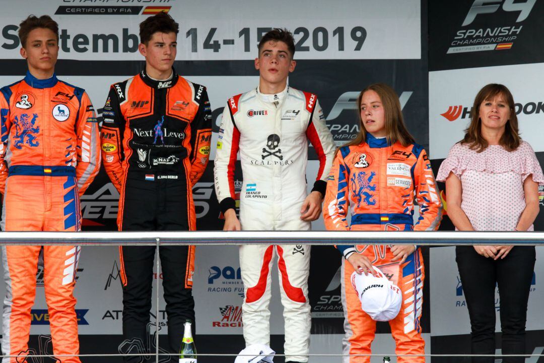 Podio de uno de las carreras del domingo en el Circuito de Jerez 