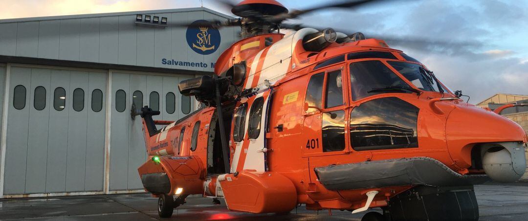 El helicóptero Helimer 401, de Salvamento Marítimo