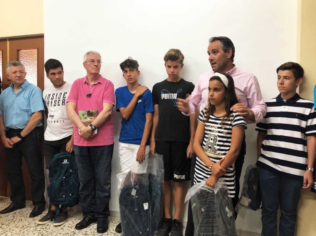 Juanjo Segura en la fiesta de clausura del Club Cóndor.