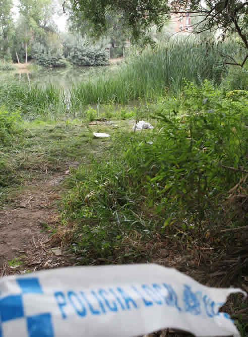 Zona del río Ebro a su paso por Logroño donde hallaron el cadáver de una niña de 10 meses ahogada por su padrastro