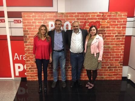 Uno de los últimos actos de campaña del PSOE en Zaragoza