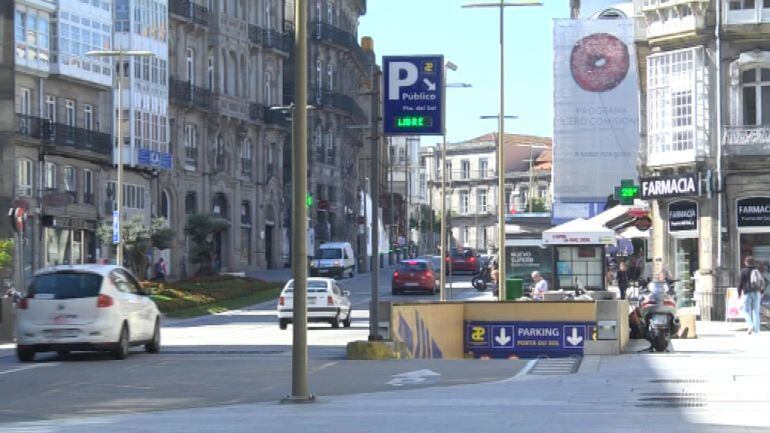 El parking de Porta do Sol en Vigo permanece cerrado desde hace más de quince meses.