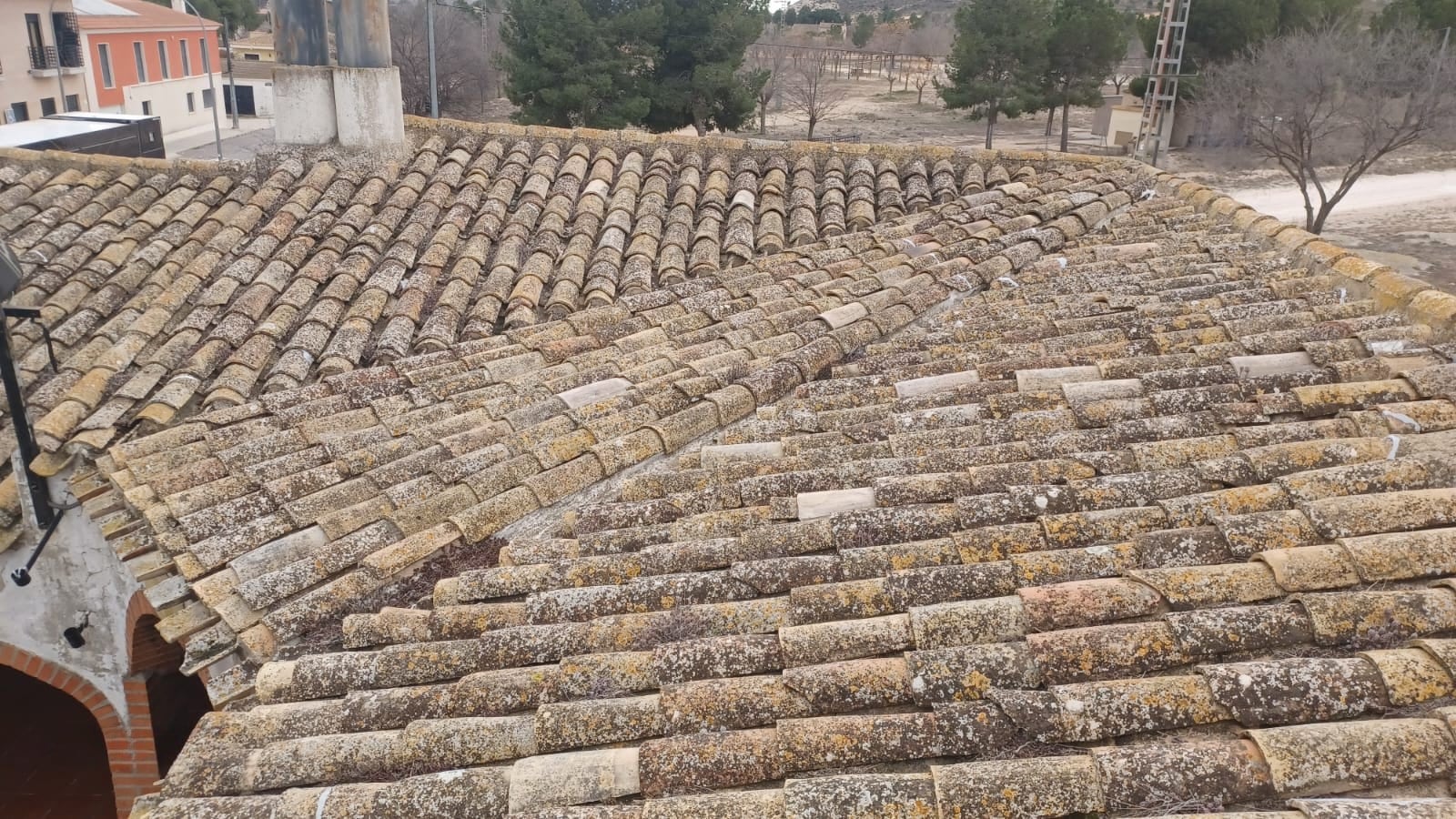 Zonas reparadas en el Santuario