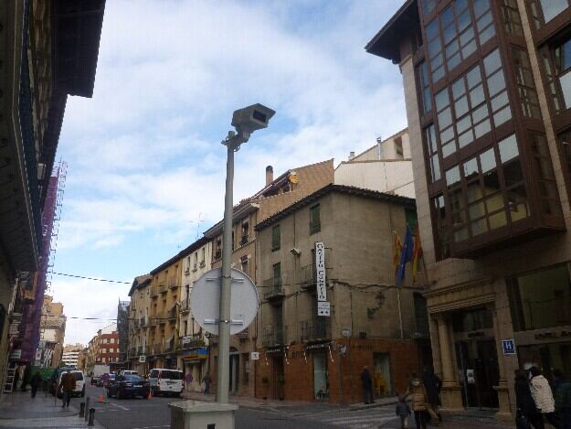 Cámaras de la zona peatonal en Huesca