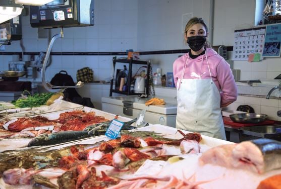 Mercado de pescado en Menorca