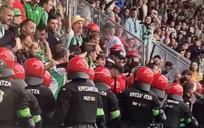 La actuación de la Ertzaintza en la zona racinguista de Ipurúa