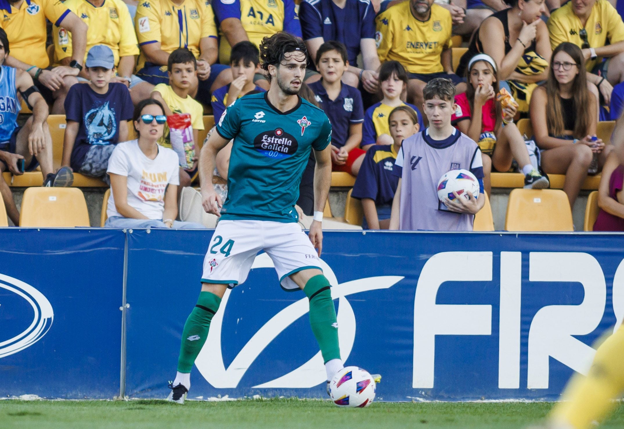 Sergio Cubero, en el Alcorcón-Racing de esta temporada (foto: Cadena SER)