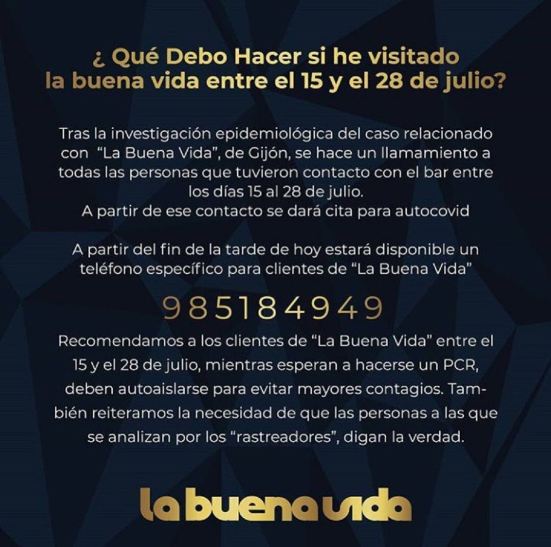Comunicado La Buena Vida