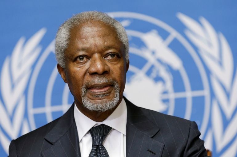 Kofi Annan, secretario general de la ONU, fallecido este sábado.