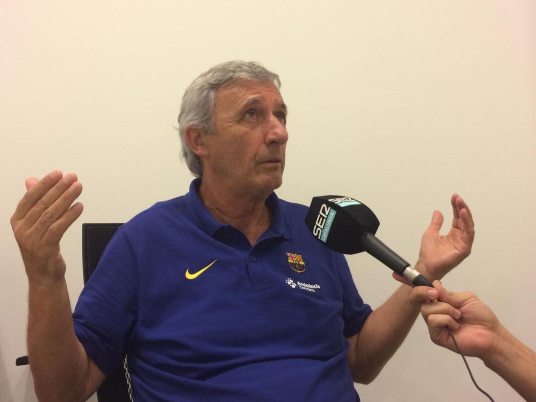 Svetislav Pesic ante los micrófonos de SER Catalunya.