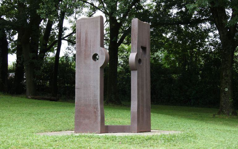 Imagen de archivo de una de las esculturas expuestas en Chillida-Leku.