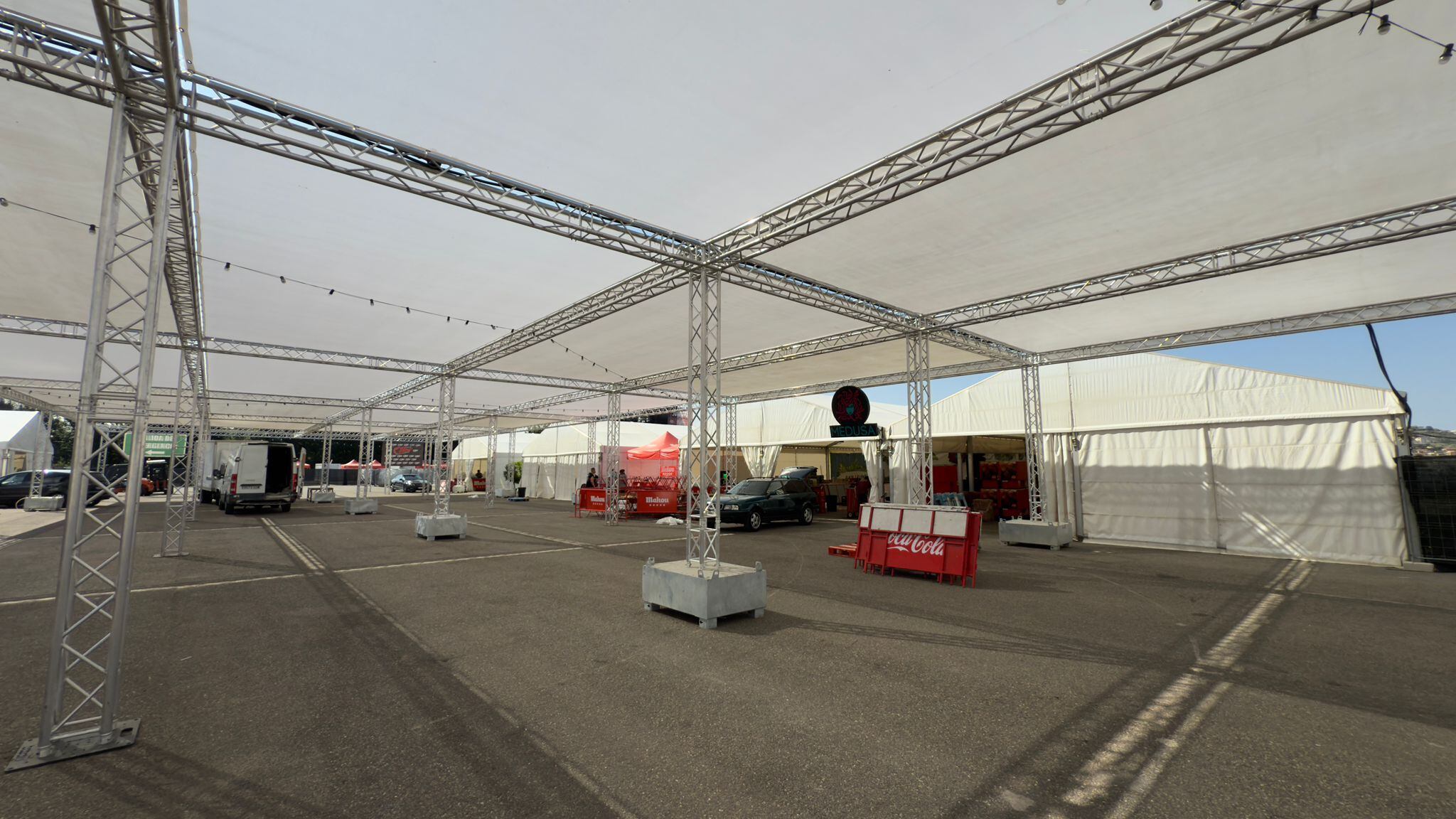 Las carpas del Corpus de Toledo contarán con un toldo de más de 1.000 metros cuadrados para mitigar las altas temperaturas