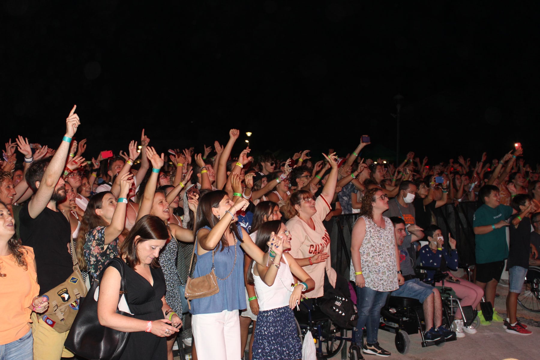 En esta segunda edición una de las novedades fue la ubicación de personas con movilidad reducida en primera fila