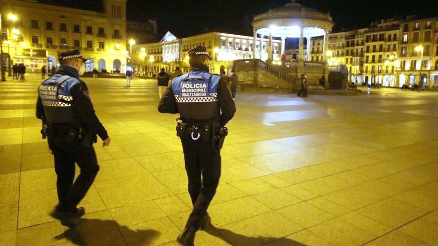 Policía municipal en Pamplona