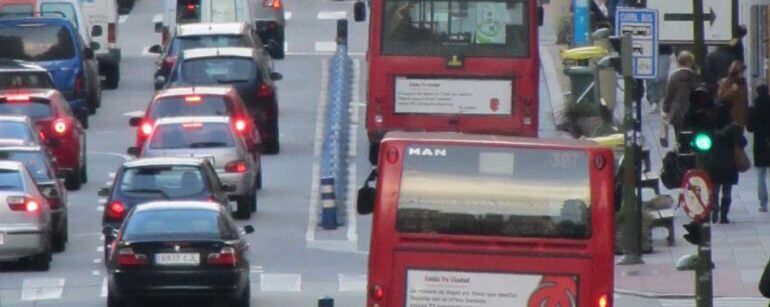 Antiguo carril bus de A Coruña