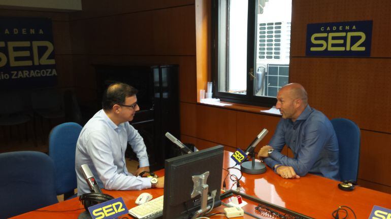 El entrenador del Real Zaragoza Ranko Popovic durante la entrevista que concedió a SER Deportivos Aragón