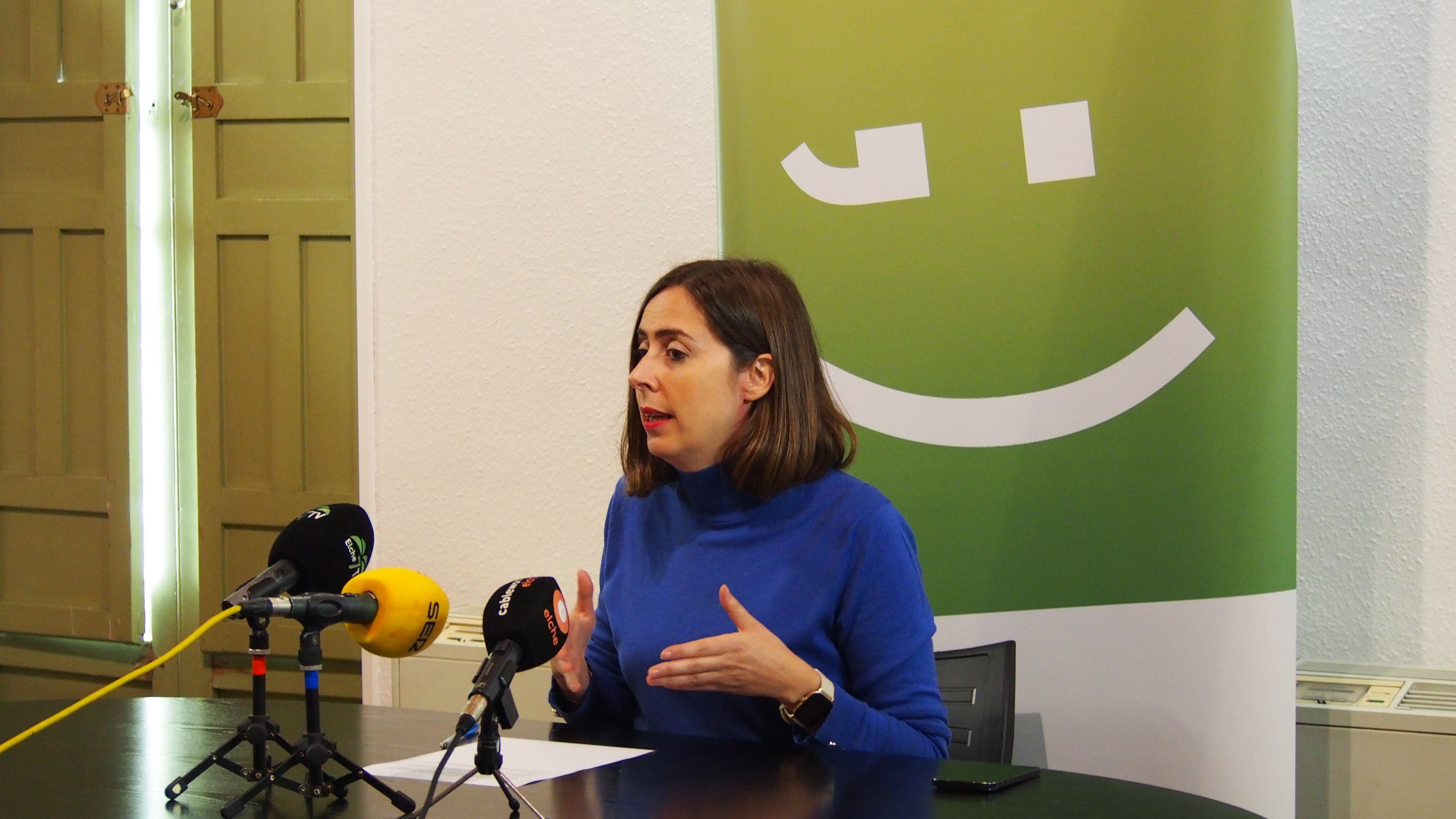 Esther Díez, portavoz del grupo municipal Compromís per Elx, propone la modificación de los estatutos de Pimesa para garantizar la paridad