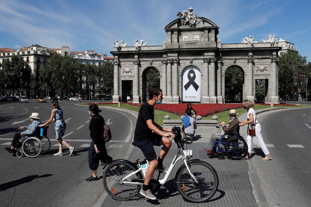 Puerta de Alcalá, en Madrid. 