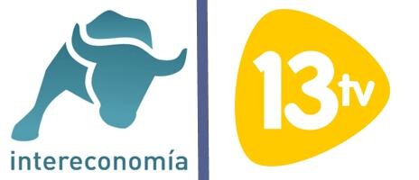 Els logotips, d'Intereconomia i de 13 TV