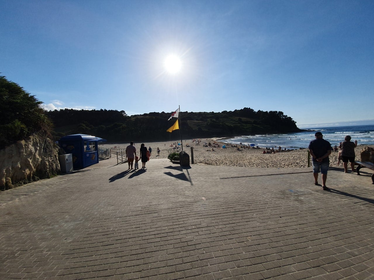 Acceso a a playa de Luaña