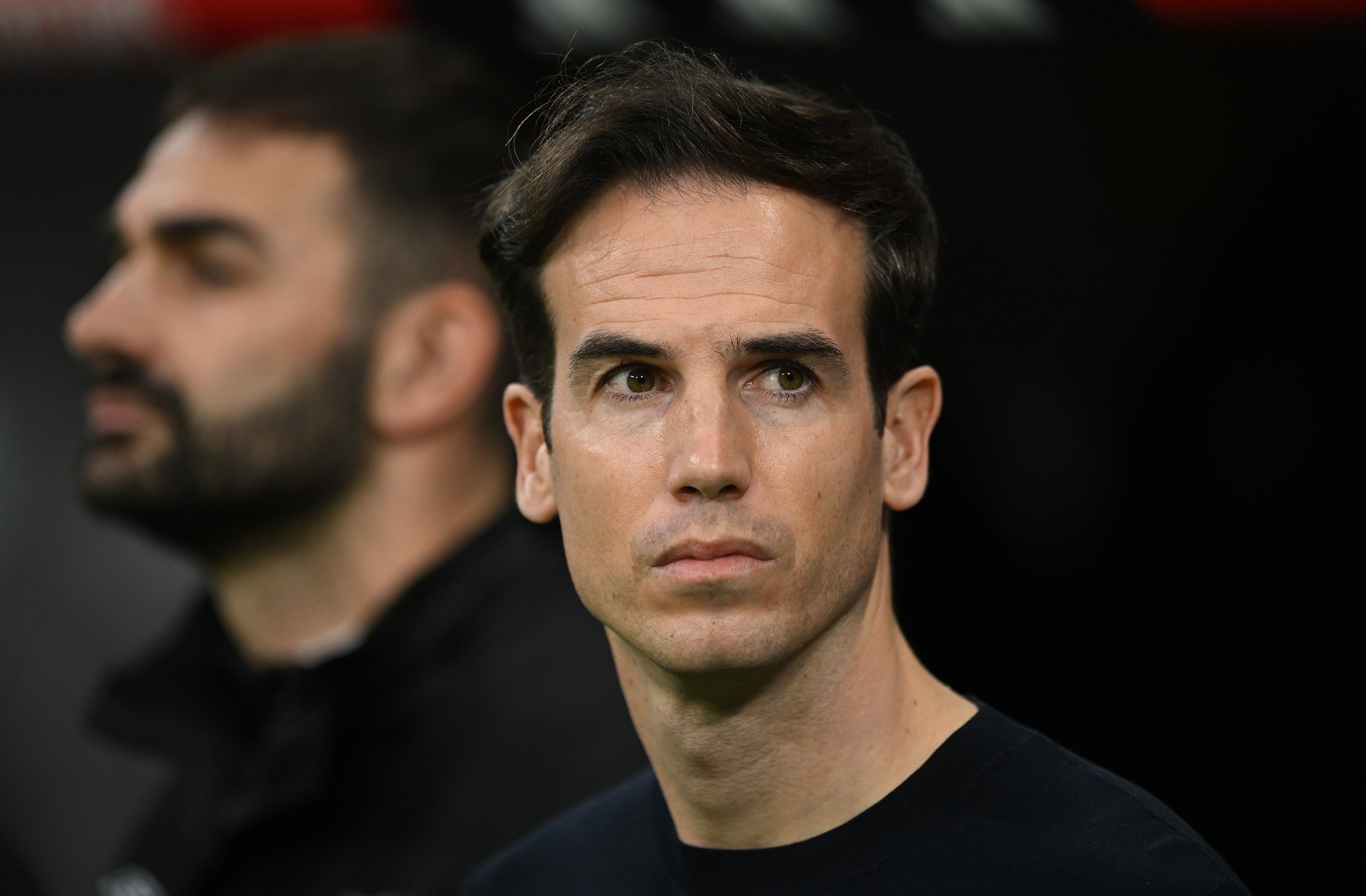 Íñigo Pérez durante el partido frente al Real Madrid en liga