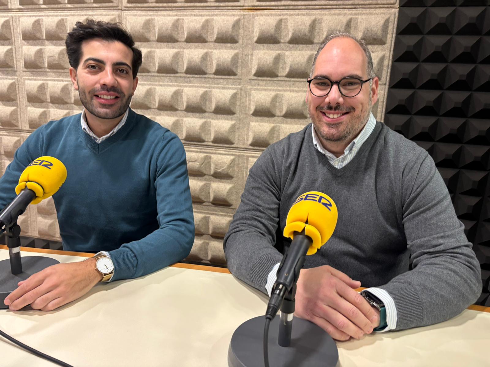 Antonio Figueroa diputado mayor de gobierno de la Asociación de Fieles de la Inmaculada Concepción y Jose Antonio Pernia miembro de la Tertulia Pasión por Morón