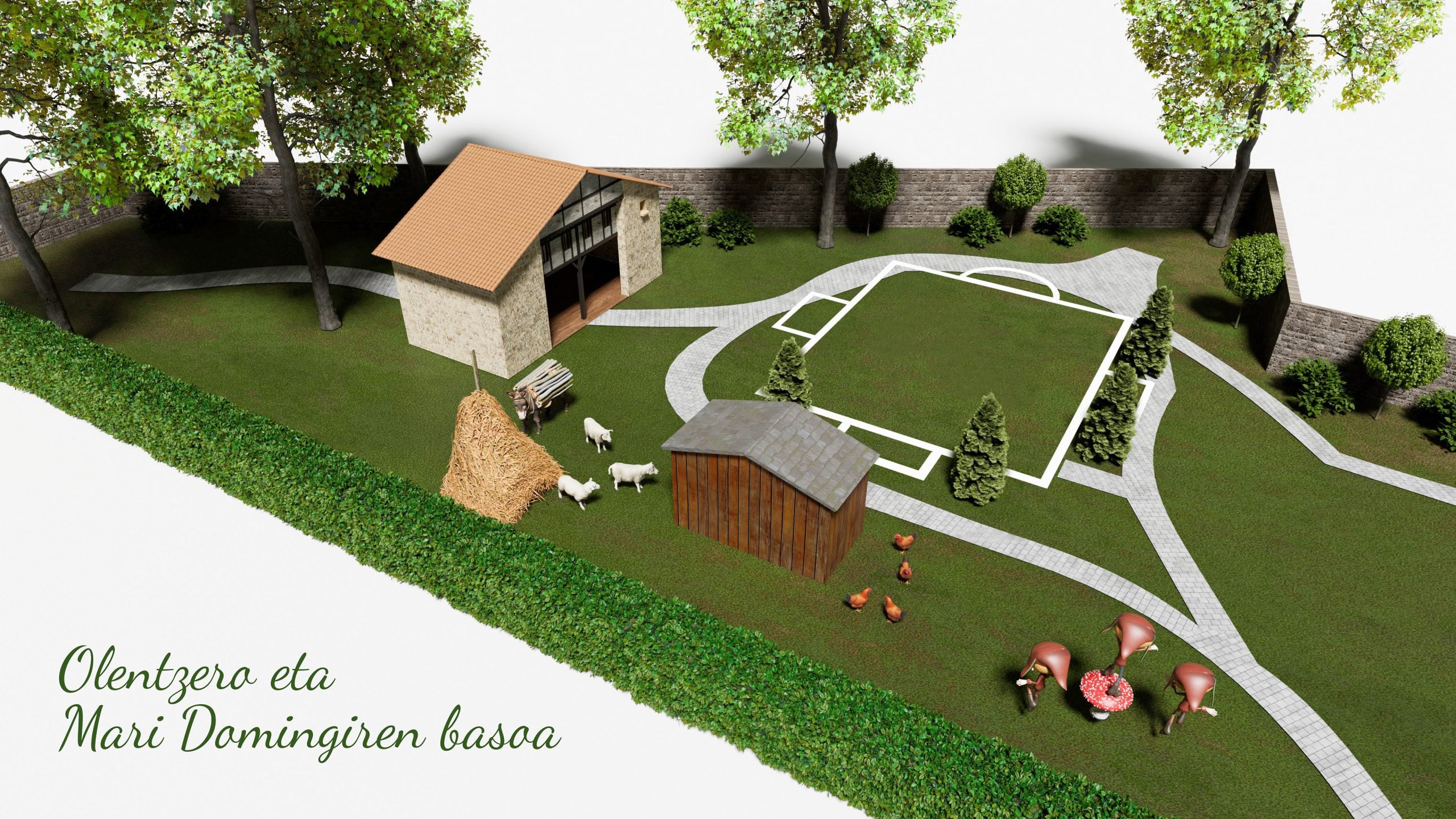 El bosque de Olentzero y Mari Domingi