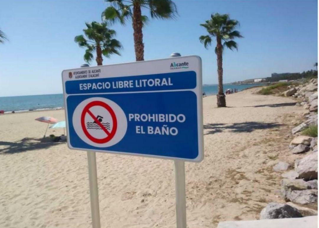 El Ayuntamiento prohíbe el baño en la playa de San Gabriel