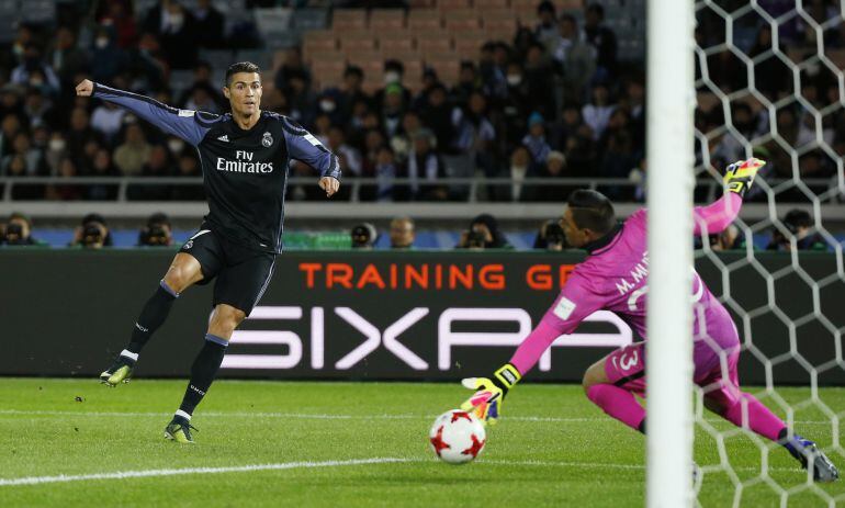 Cristiano Ronaldo, en la semifinal del Mundial de Clubes.