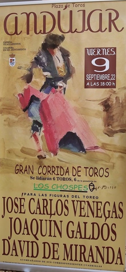 La feria de Andújar en honor a San Eufrasio contará con un festejo taurino el viernes 9 de septiembre.