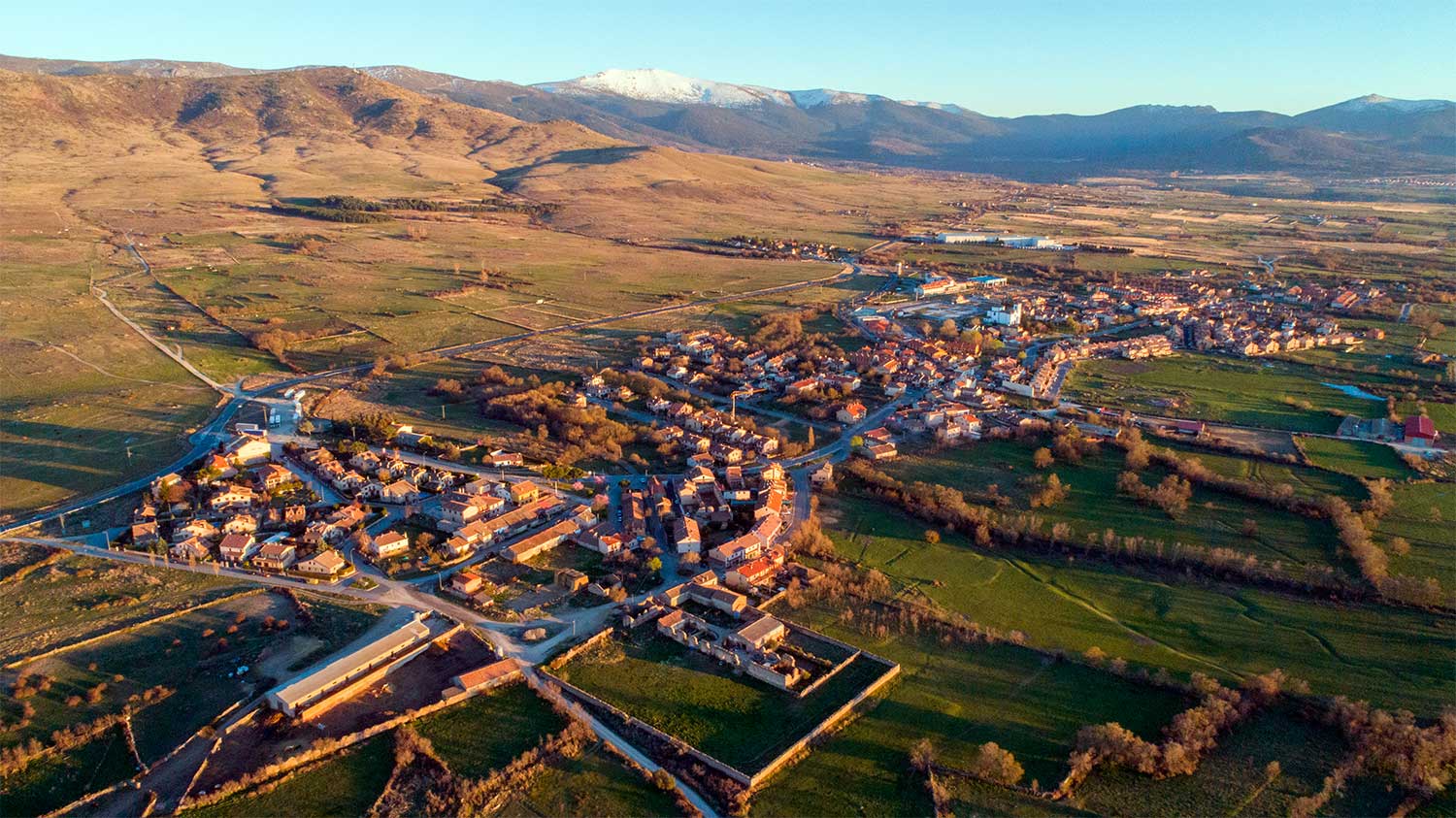 Vista aérea de Trescasas, en Segovia