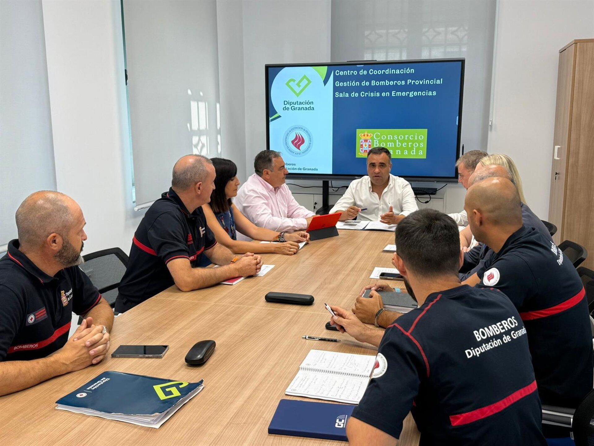 Inauguración del nuevo Centro de Coordinación y Gestión de Bomberos provincial de Granada.