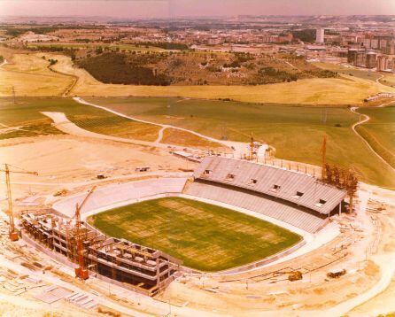 Estadio José Zorrilla en plena construcción