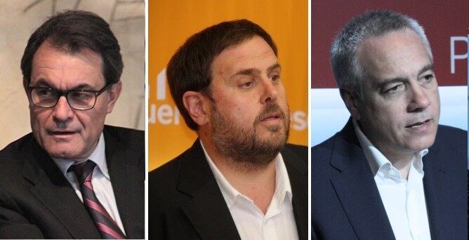 Artur Mas, Oriol Junqueras i Pere Navarro