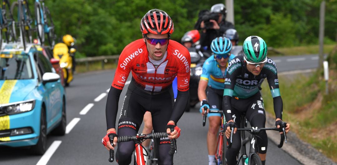 Tom Dumoulin, durante una etapa del Dauphine