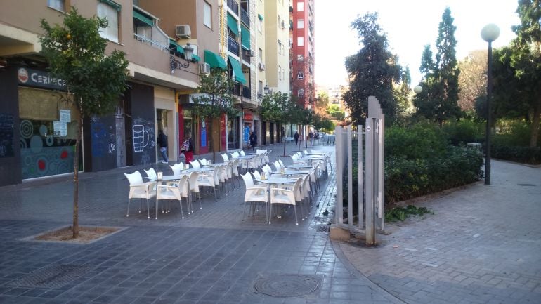 Imagen de archivo de una terraza del barrio Ciudad Jardín