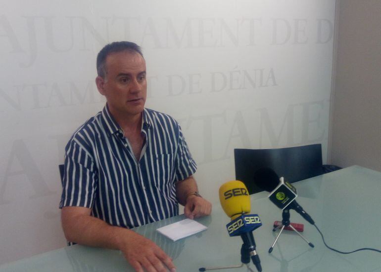 El portavoz del grupo municipal Ciudadanos en el Ayuntamiento de Dénia, Sergio Benito. 