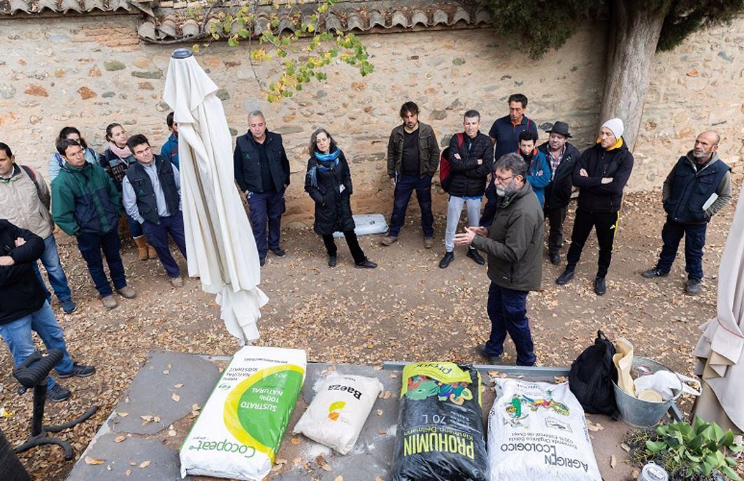 Curso de jardinería en La Alhambra