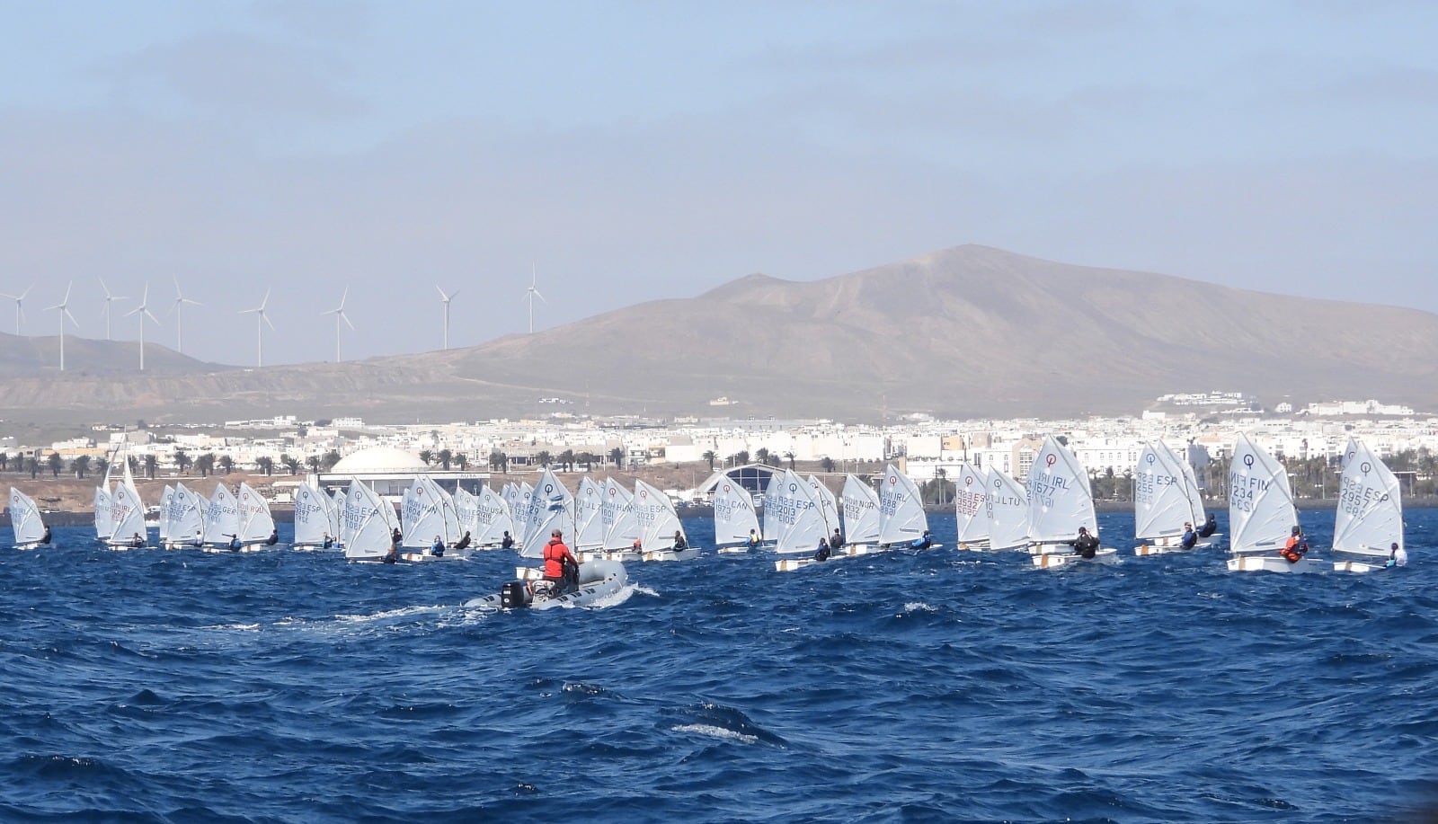 Participantes en la Regata Internacional Trofeo Presidente en Arrecife, Lanzarote.