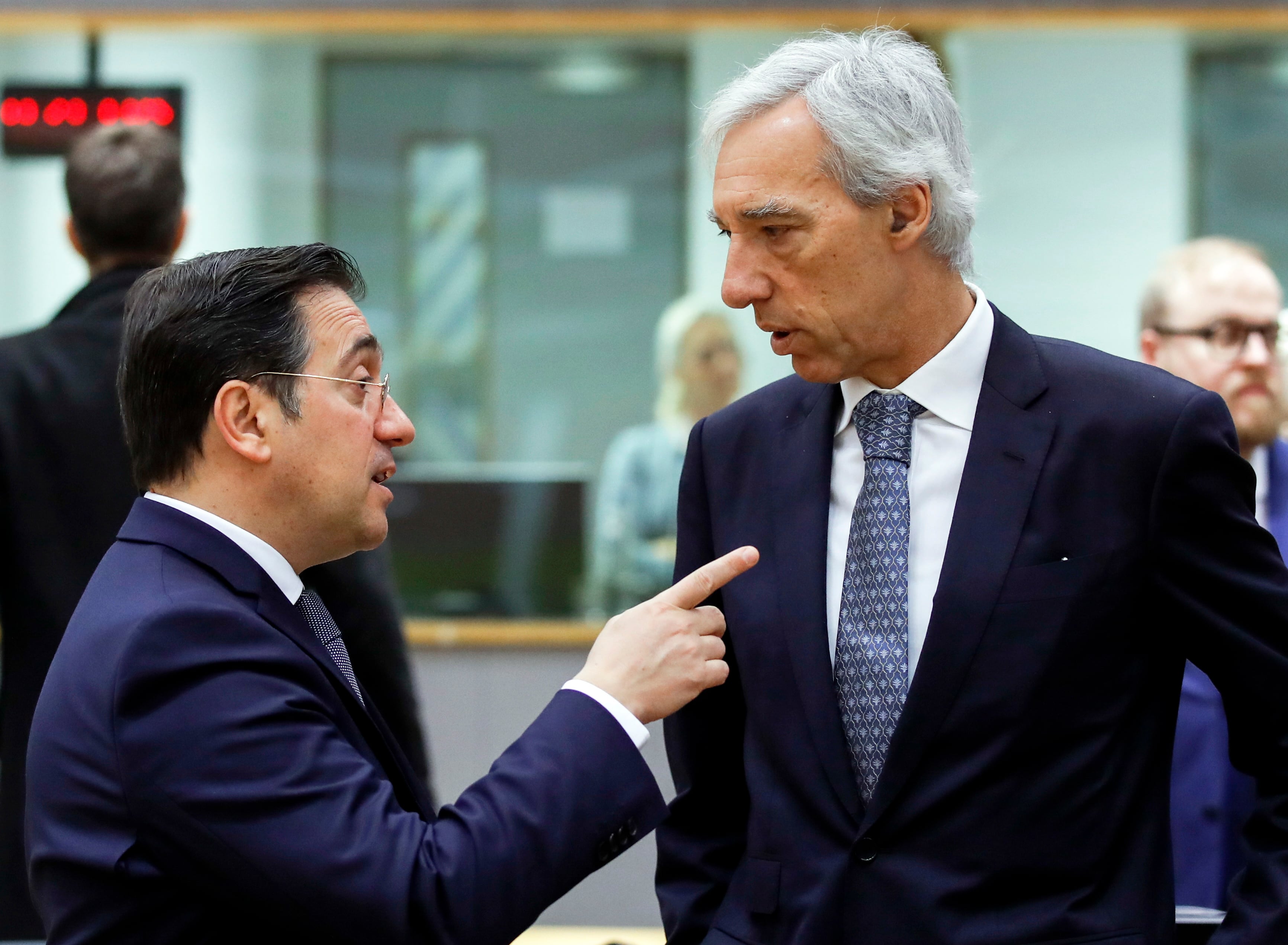 El ministro de Exteriores, José Manuel Albares, antes del inicio de la reunión de ministros de Exteriores de la Unión Europea en Bruselas EFE/EPA/OLIVIER HOSLET