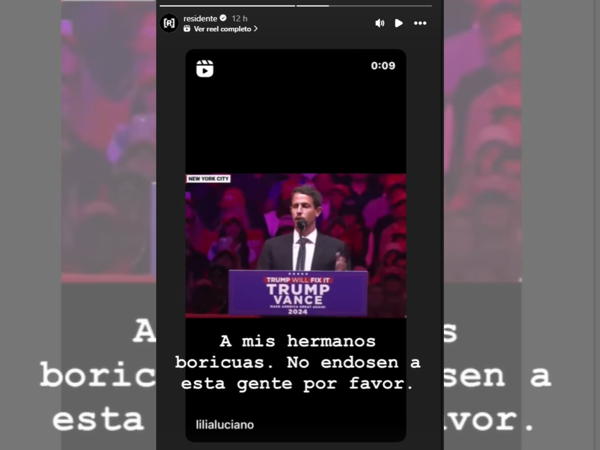 Residente también se ha mostrado contrariado con los comentarios de Tony Hinchcliffe.