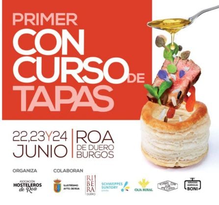 Cartel del I Concurso de Tapas de Roa.