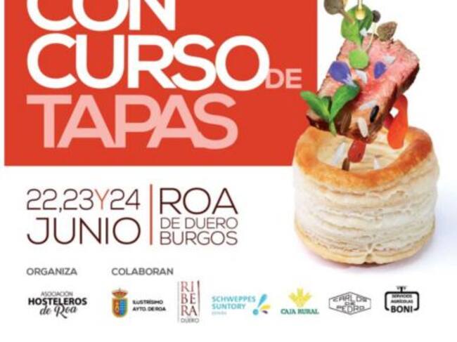 Cartel del I Concurso de Tapas de Roa.