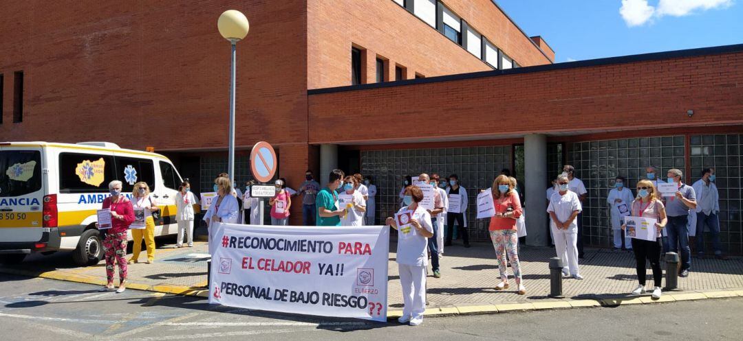 Concentración ceadores en el Hospital del Bierzo.