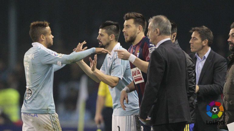 Nolito disputó sus primeros minutos tras la lesión ante el Eibar