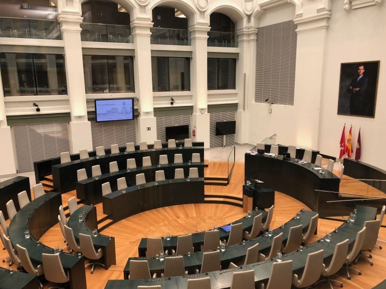 Salón de Plenos del Ayuntamiento de Madrid. Palacio de Cibeles.